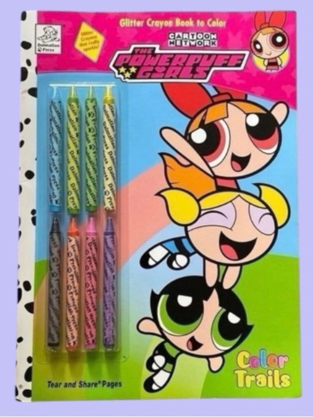 The Powerpuff Girls Coloring Book Y2k New Set With glitter crayons NEW NOS